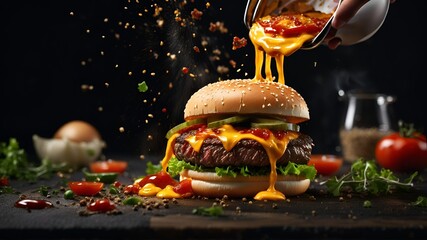 Capture dynamic bursts of food in flying food photography.