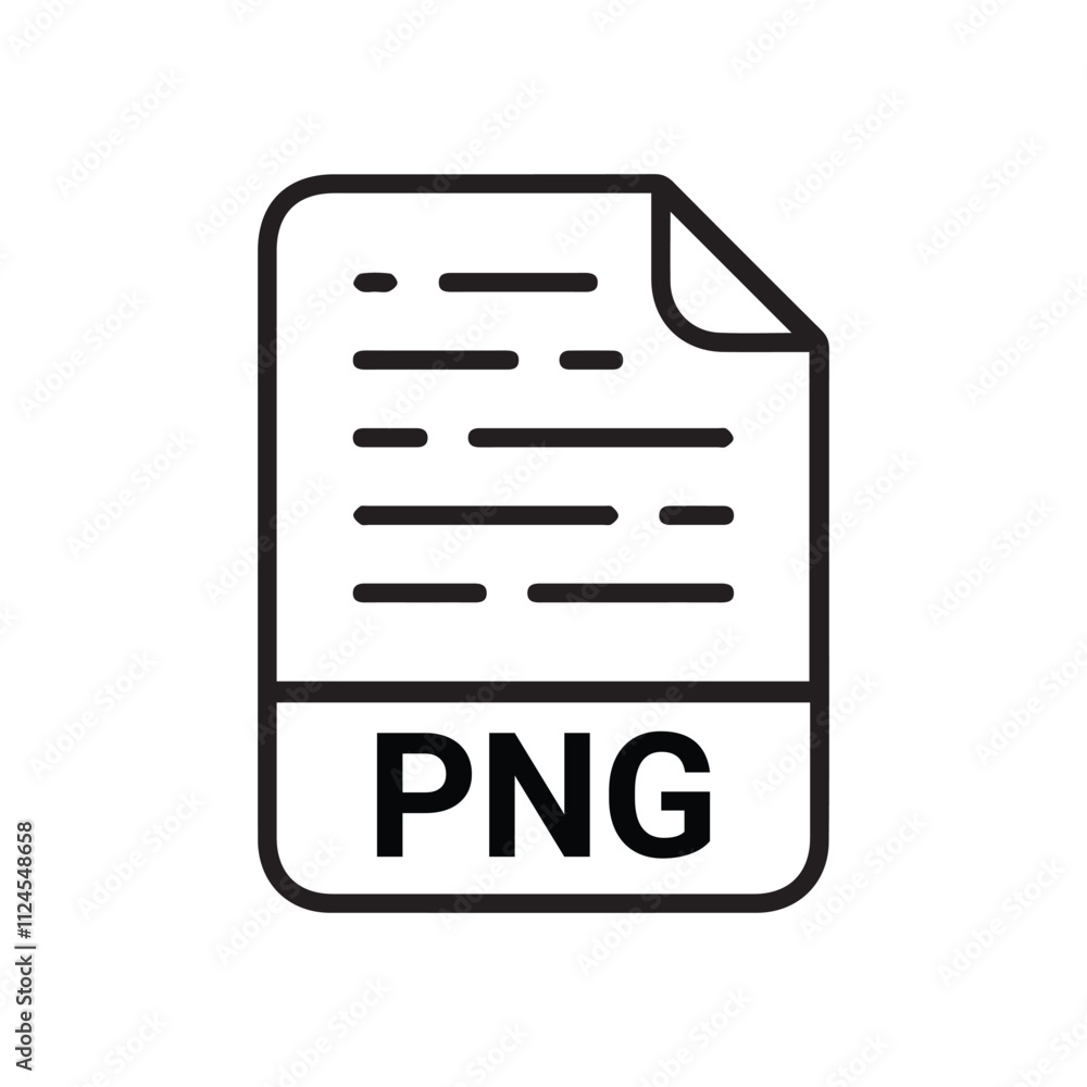 Poster file formats icon. png vector icon design. file document icon vector illustration.