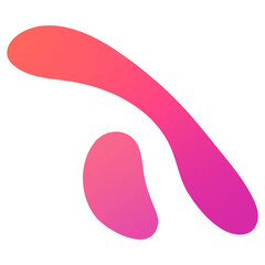 Colorful gradient element transparent png