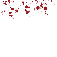 Brush frame footer red texture