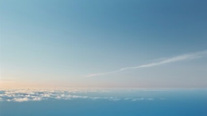 Fototapeta premium Aerial View Of Clouds And Sky During Sunrise