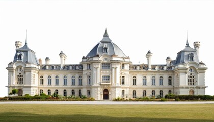 Fototapeta premium Architecture building landmark palace on isolated white background