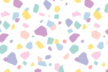 Background png with pastel terrazzo pattern