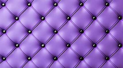 Purple tufted fabric with decorative buttons, creating a textured and luxurious appearance, suitable for various design purposes.