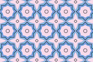 Fototapeta premium Pastel Dreamy Abstract Seamless Pattern for Decor