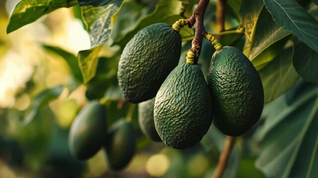Avocado used for skincare, emphasizing its nourishing properties	
