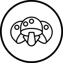 Mushroom Vector Icon Style