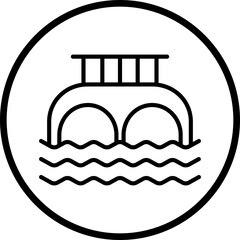 River Vector Icon Style