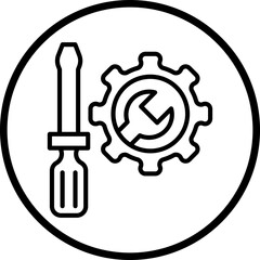Repair System Vector Icon Style