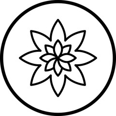 Flower Vector Icon Style