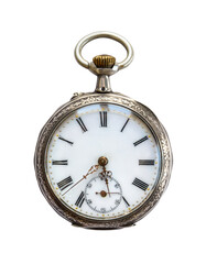 Pocket watch isolated on transparent background