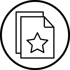 Favourite File Vector Icon Style
