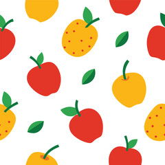 Fruits Patten Design Vector Illustration 