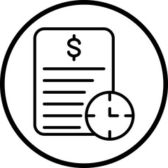 Long Term Debt Vector Icon Style