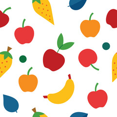 Fruits Patten Design Vector Illustration 