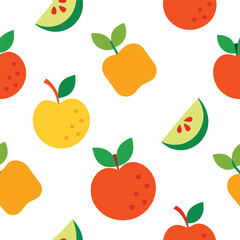 Fruits Patten Design Vector Illustration 