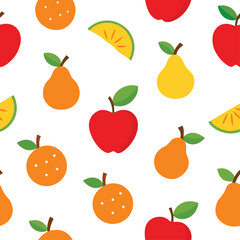 Fruits Patten Design Vector Illustration 