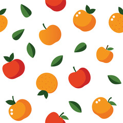 Fruits Patten Design Vector Illustration 