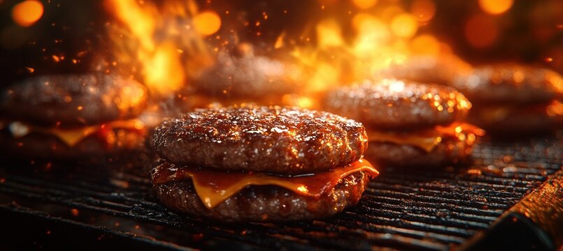 Veteran Celebrating Memorial Day with Family at Barbecue Cookout Wearing American Flag Cap