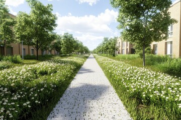 Obraz premium Visual representation of socioeconomic disparities in urban environments