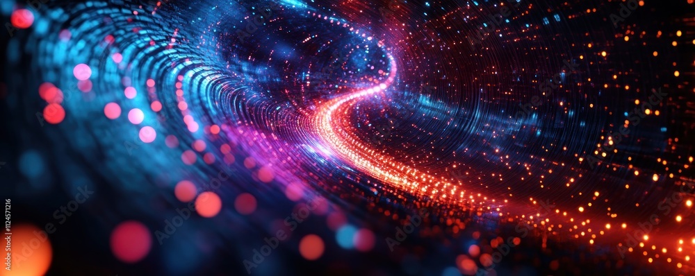 Poster digital abstract background for ai and cyberpunk art inspired multimedia projects