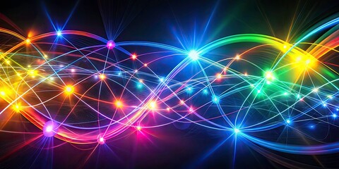 Obraz premium Collaboration Symbols: Long Exposure Infographic Web Pack Elements