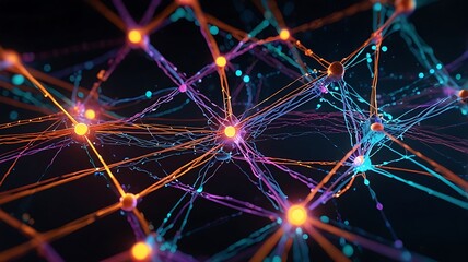 Abstract Neural Network Illuminated Connections