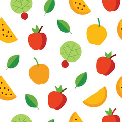 Fruits Patten Design Vector Illustration 