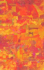 Red and yellow Acrylic background abstraction