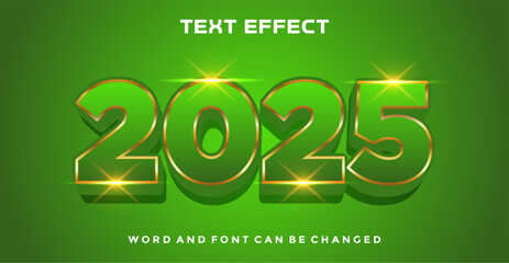 2025 editable text effect