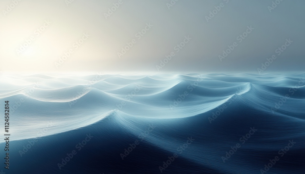 Poster minimalist abstract design modernist art horizontal lines gradient soft light
