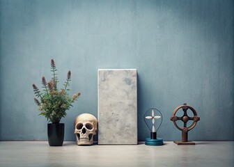 Minimalist Mortality Symbols:  Life Cycle, Death, Remembrance,  Abstract Still Life Photography