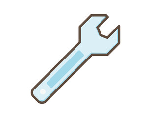 ボルトレンチのアイコン　可愛い工具のイラスト