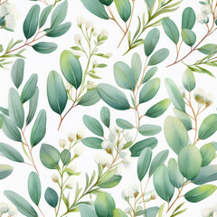 Fototapeta premium A romantic watercolor illustration featuring pastel flowers and elegant elements perfect for wedding stationery.