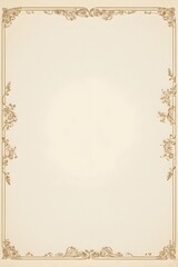 Briefpapier Design - altes vergilbtes Papier - Blüten