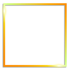 Obraz premium Gold Frame square Luxury element gradient on isolate transparent background