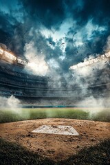 Baseball Poster Backdrop Softball Digital Backdrop