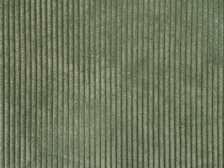 Close up of dark green fabric in fluted strips pattern. Seamless background texture. © TMR Studio