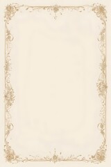 Briefpapier - altes vergilbtes Papier - Vintage Bl&uuml;ten Design