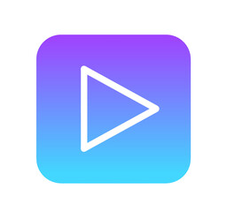 青紫色のグラデーション｜再生ボタン	
