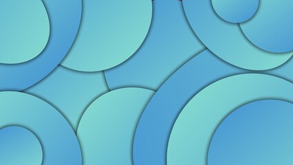 Blue Colour Vibrant Circle Pattern Abstract Background Full HD 