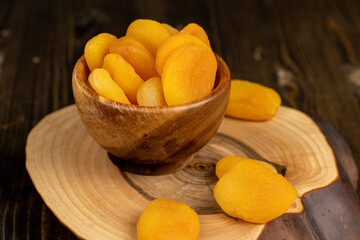 sweet dried fruits dried pieces of pitted apricots