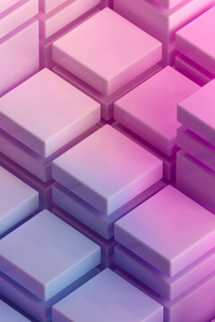 Colorful geometric matrix of cubes with gradient shading, modern 3D background.