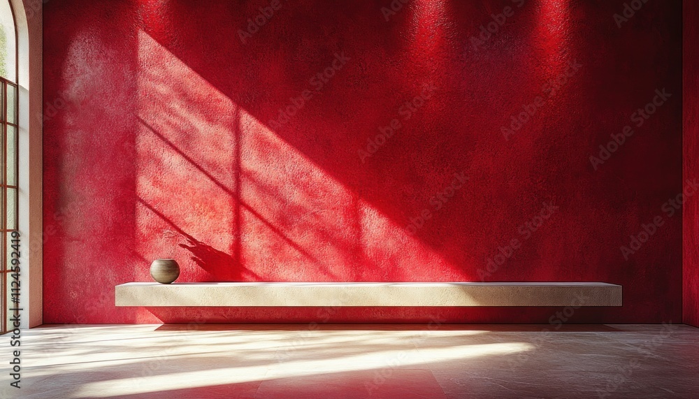 Poster red paper texture background with soft lighting and subtle imperfections