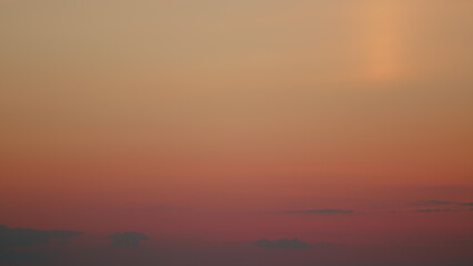 Beautiful colorful panorama of summer sunset blue sky with different shades. Pan.