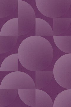 Abstract geometric background with purple circles slices.