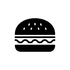 Burger icon vector. burger sign and symbol. hamburger
