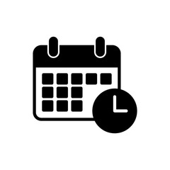 Calendar icon vector. Calender sign and symbol. Schedule icon symbol