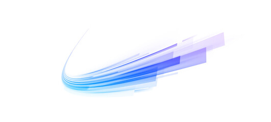 Vector glowing lines air flow effect. Light trail wave, fire path trace line, car lights, optic fiber and incandescence curve twirl. Big data traffic visualization, dynamic high speed, png, effect. 