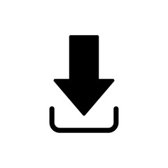 Download icon vector. Download sign and symbol